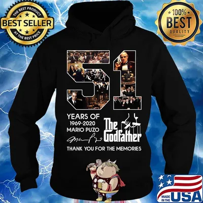 51 years of 1969 2020 mario puzo the godfather thank you for the memories signature s Hoodie