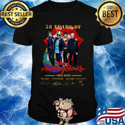 58 years of the rolling stones 1962 2020 signatures shirt
