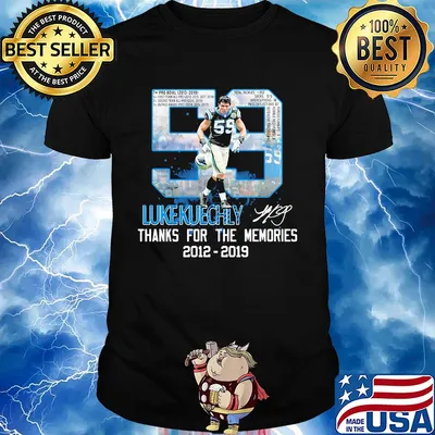 59 luke kuechly thank for the memories 2012 2019 signature shirt