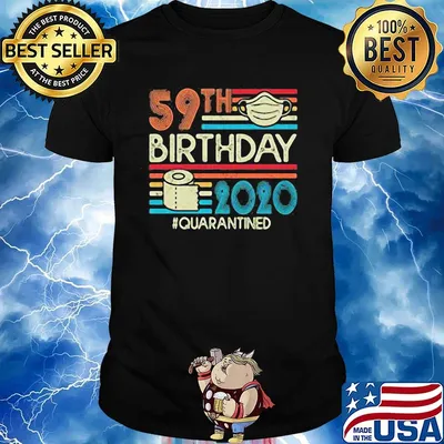 59th birthday 2020 quarantined mask toilet paper vintage shirt