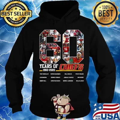 60 years of 1960 2020 kansas city chiefs football players s Hoodie