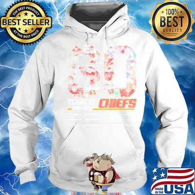 60 years of 1960 2020 kansas city chiefs football team players s Hoodie