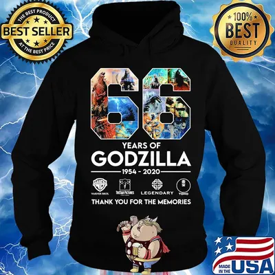 66 years of godzilla 1954 2020 thank you for the memories s Hoodie