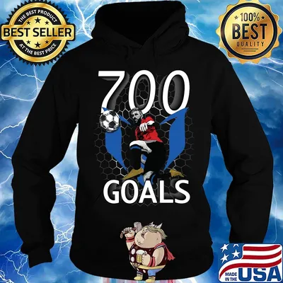 700 goals messi silhouette s Hoodie