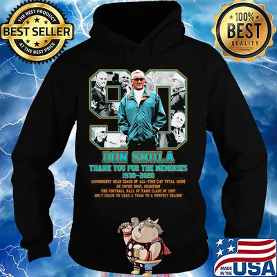 90 don coach shula thank you for the memories 1930-2020 miami dolphins football s Hoodie