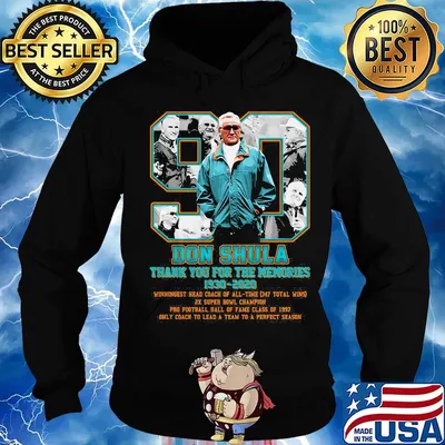 90 don shula thank you for the memories 1930 2020 miami dolphins football s Hoodie