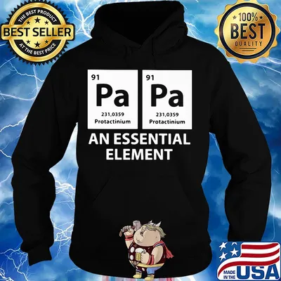 91 pa protactinium an essential element s Hoodie