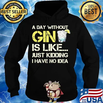 A day without gin is like just kidding I have no idea s Hoodie