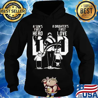 A son's first hero a daughter's first love dad cleveland bulldogs football happy father's day s Hoodie