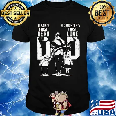 A son's first hero a daughter's first love dad cleveland bulldogs football happy father's day shirt