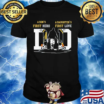 A son's first hero a daughter's first love dad golden state basketball happy father's day shirt