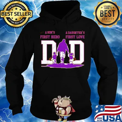 A son's first hero a daughter's first love dad los angeles lakers happy father's day s Hoodie