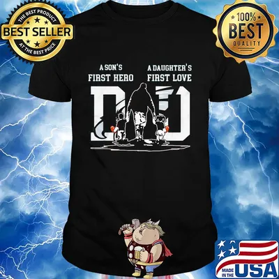 A son's first hero a daughter's first love dad philadelphia eagles happy father's day shirt