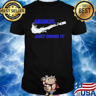Absolut vodka nike just drink it shirt