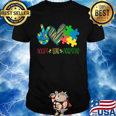 Accept love understand autism awareness shirt