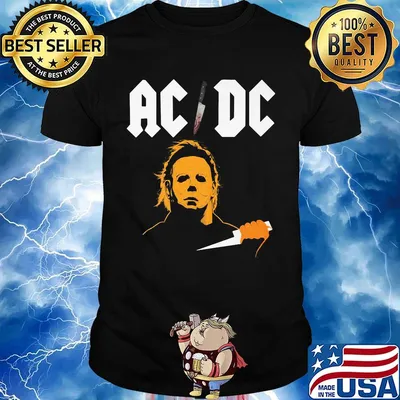 Acdc band halloween michael myers shirt