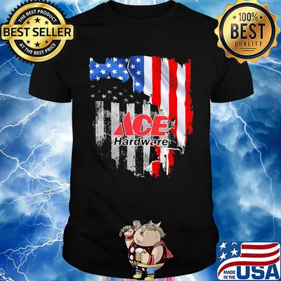 Ace hardware american flag independence day shirt