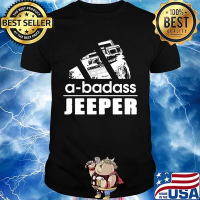 Adidas a-badass jeeper logo shirt