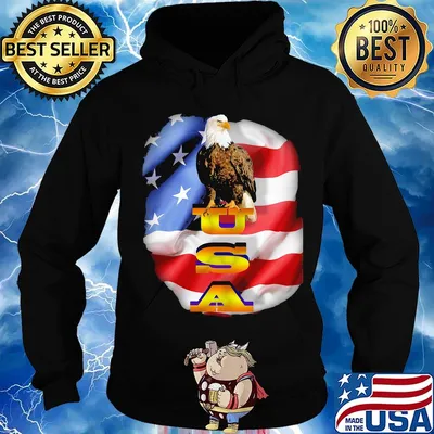 Agle USA American flag veteran Independence day s Hoodie