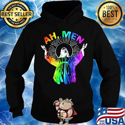 Ah Me'n Gay Pride Jesus LGBT Shirt Hoodie