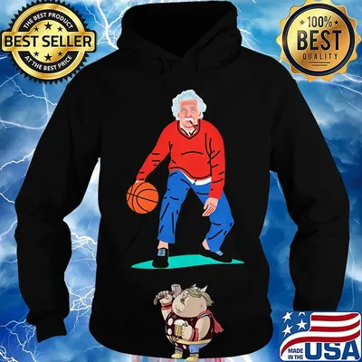 Albert einstein playing basketball art s Hoodie