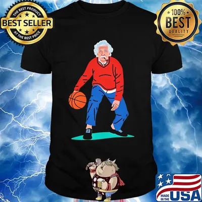 Albert einstein playing basketball art shirt