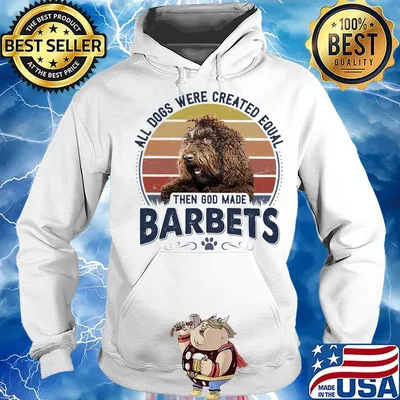 All Dogs Were Created Equal Then God Made Barbet Vintage Retro Shirt Hoodie