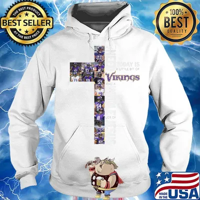 All i need today is a little bit of minnesota vikings football and a whole lot of jesus s Hoodie