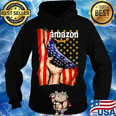 Amazon logo american flag independence day s Hoodie