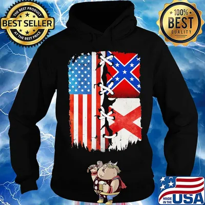 American and alabama flag america 4th of july independence day s Hoodie