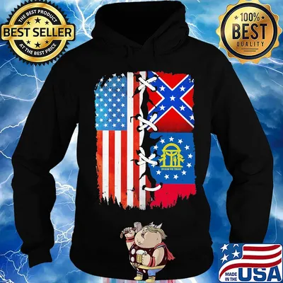 American and georgia flag america 4th of july independence day s Hoodie