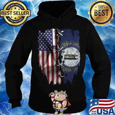 American and kentucky state flag independence day s Hoodie