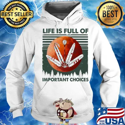 American root life is full of important choices sunset vintage retro s Hoodie