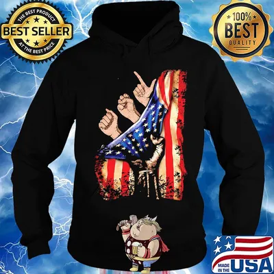 American Sign Language hand American flag veteran Independence day s Hoodie