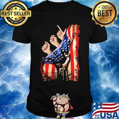 American Sign Language hand American flag veteran Independence day shirt