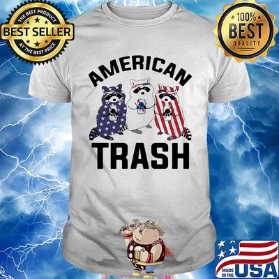 American Trash Racoon Independence Day Shirt
