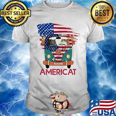 Americat Car American Flag Independence Day Shirt
