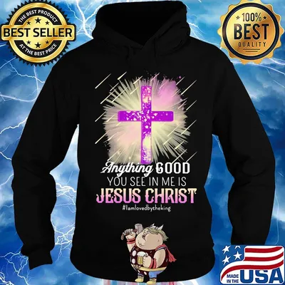 Anything good you see in me is jesus christ i am loved by the king s Hoodie