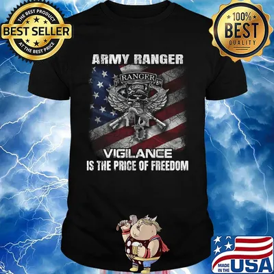 Army ranger vigilance is the price of freedom american flag independence day shirt