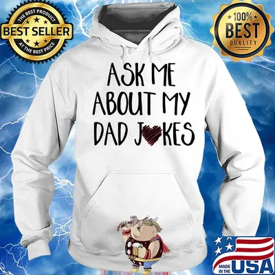 Ask me about my dad jokes heart s Hoodie