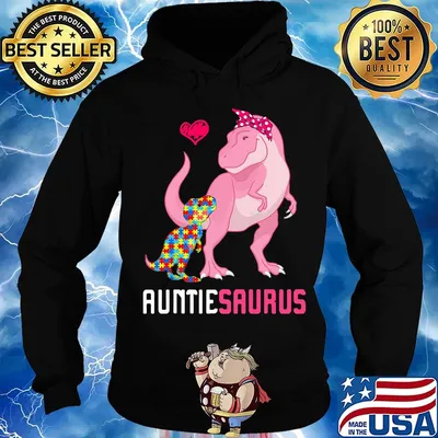 Auntie Sarus Mother And Baby Dinosaur LGBT Shirt Hoodie