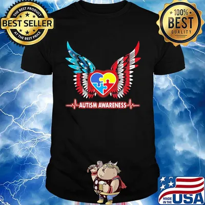 Autism Awareness Heart Wing Shirt