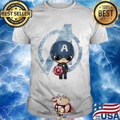 Avengers captain america chibi shirt