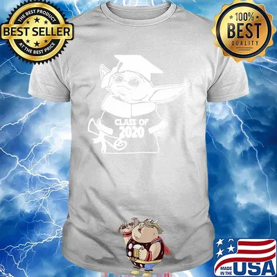 Baby yoda graduate class of 2020 shirt