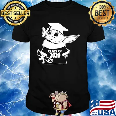 Baby yoda graduate class of 2020 shirt