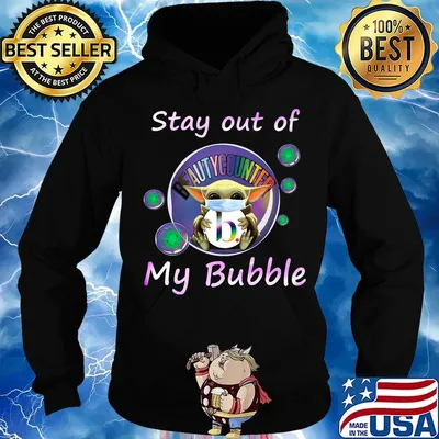Baby yoda mask hug beautycounter stay out of my bubble covid-19 s Hoodie