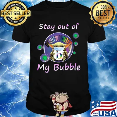Baby yoda mask hug beautycounter stay out of my bubble covid-19 shirt