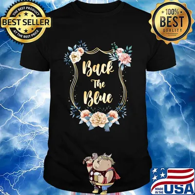 Back The Blue Flower Shirt