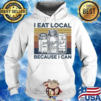 Ball perfect mason i eat local because i can vintage retro s Hoodie