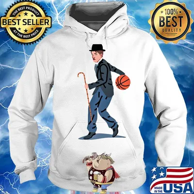 Balling chaplin playing basketball art s Hoodie